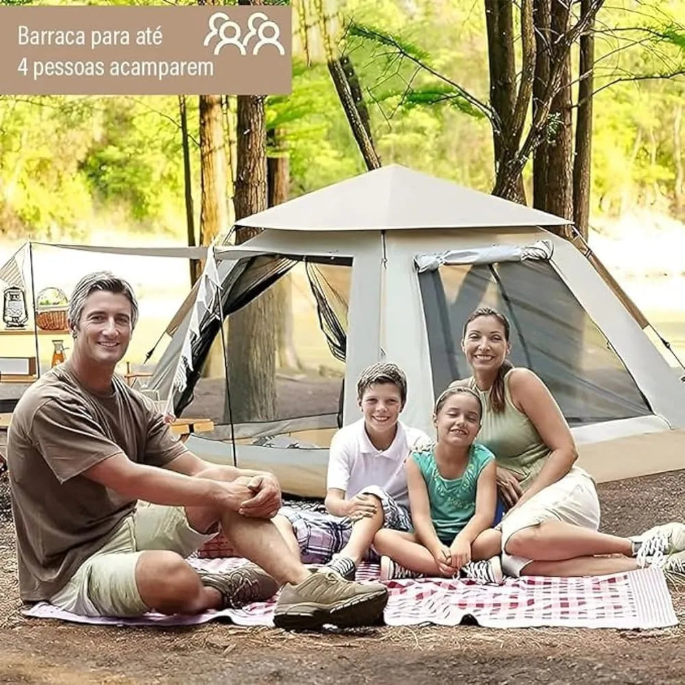 Barraca Cabana Camping Portátil para Atividades ao Ar Livre