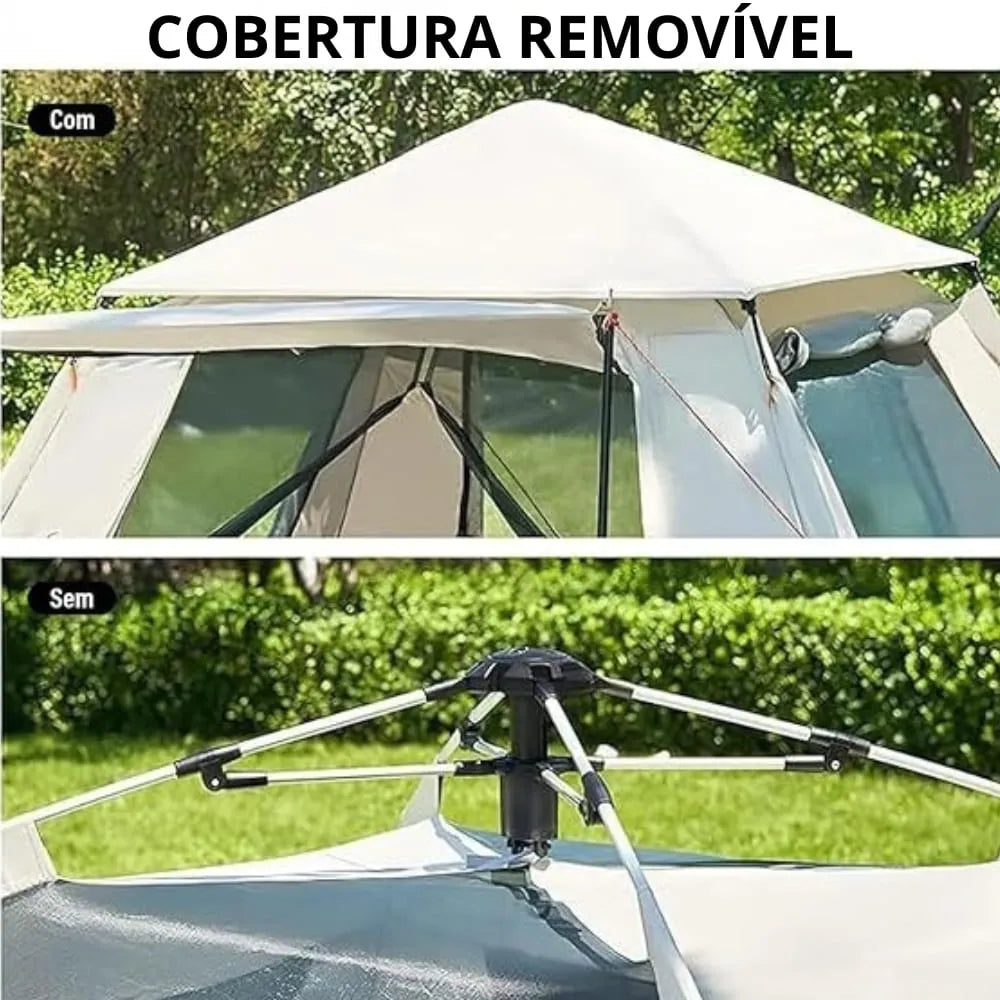 Barraca Cabana Camping Portátil para Atividades ao Ar Livre